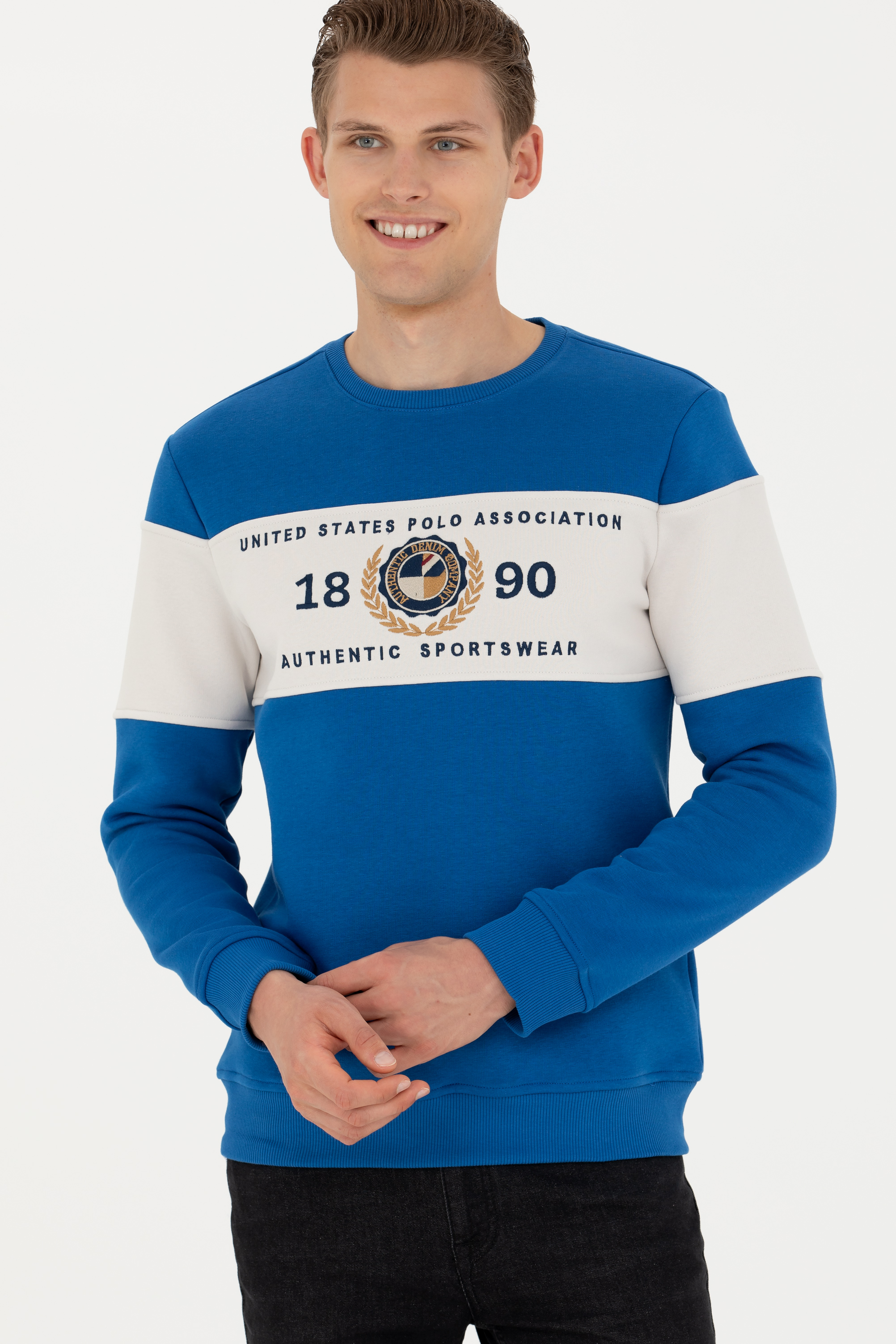 

Свитшот мужской U.S. POLO Assn. G081SZ0820DUTSE синий XL, G081SZ0820DUTSE