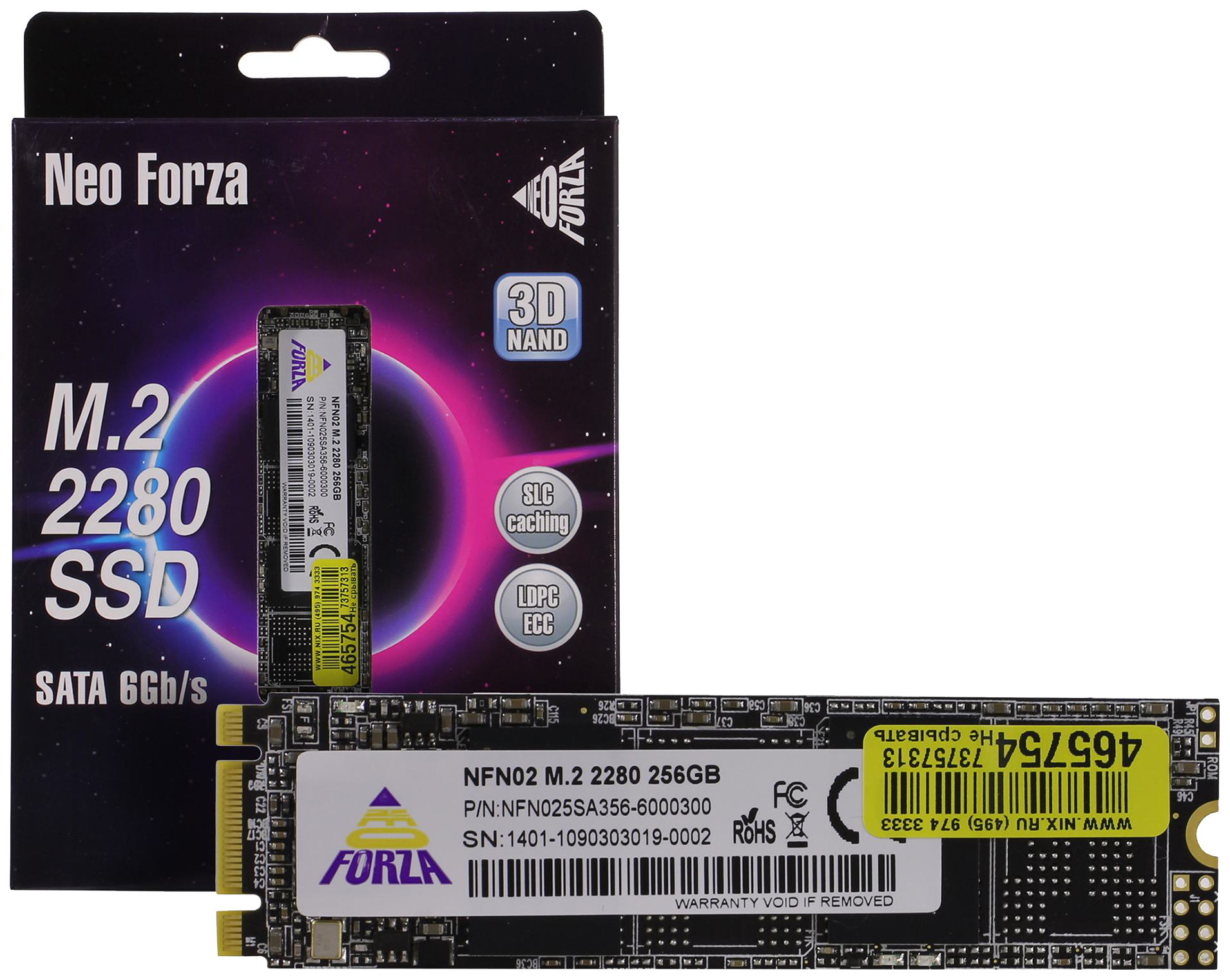 

SSD диск Neo Forza NFN025SA356-6000300 256 ГБ, NFN025SA356-6000300