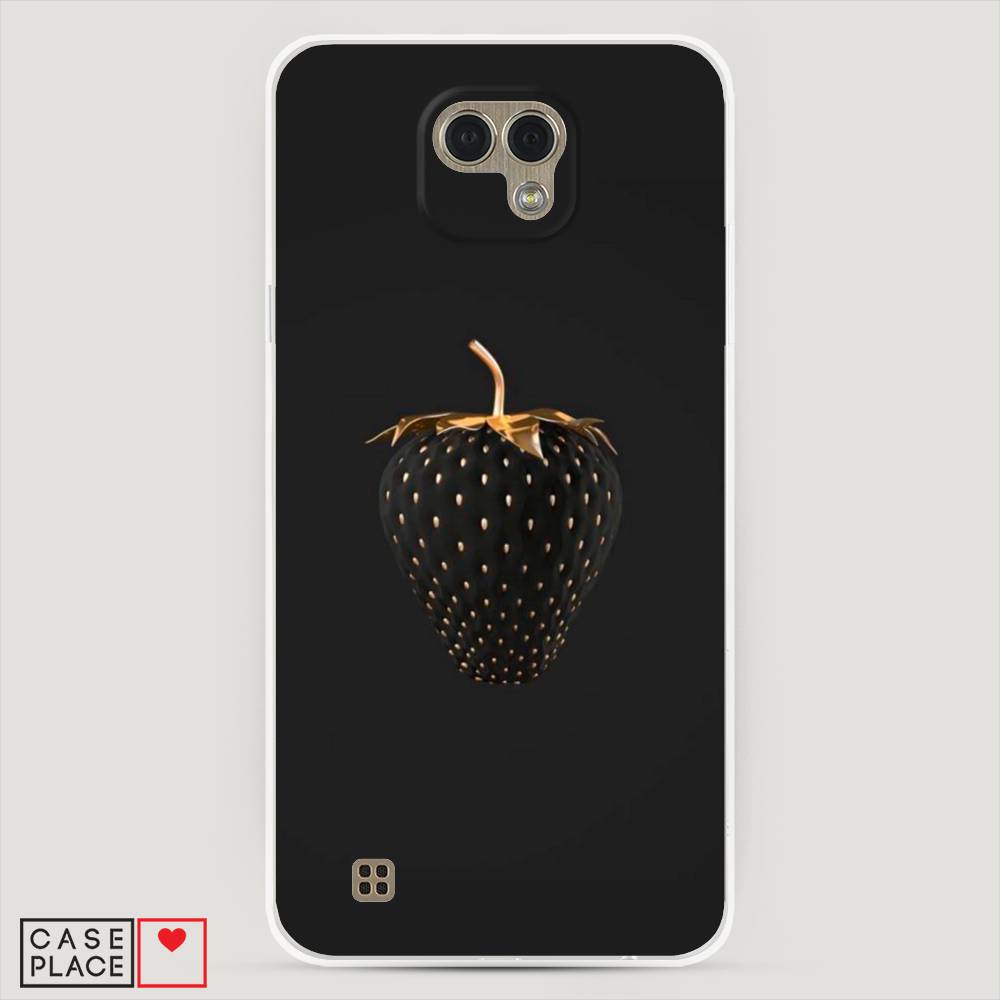 

Чехол Awog "Черно-золотая клубника" для LG X Cam