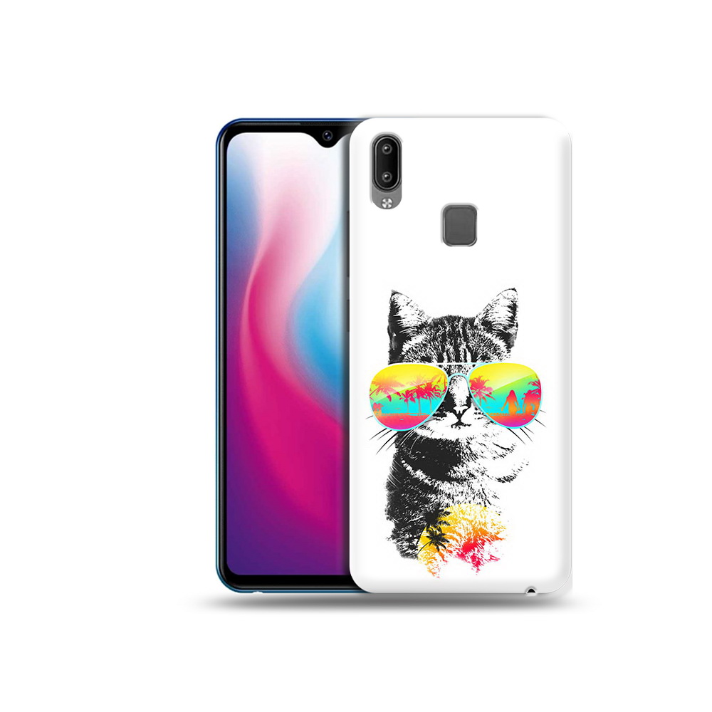 

Чехол MyPads Tocco для Vivo Y93 Lite крутой кот, Прозрачный, Tocco