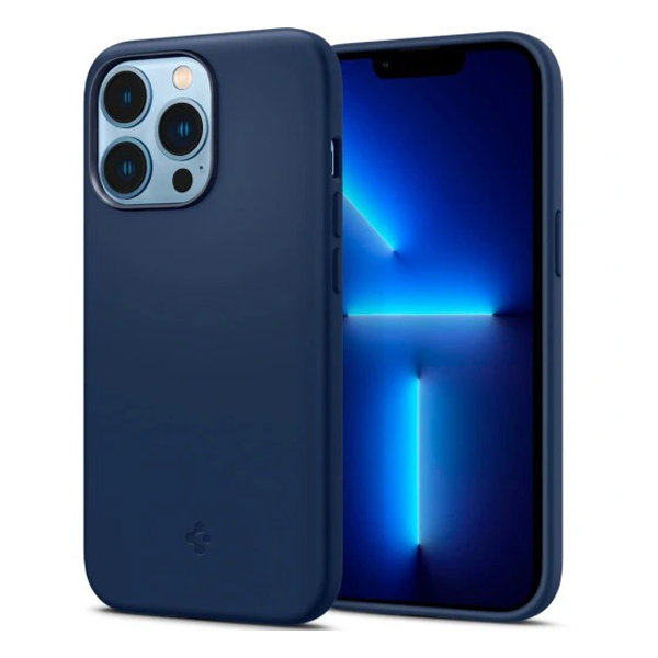фото Чехол spigen silicone fit (acs03285) для iphone 13 pro (navy blue)