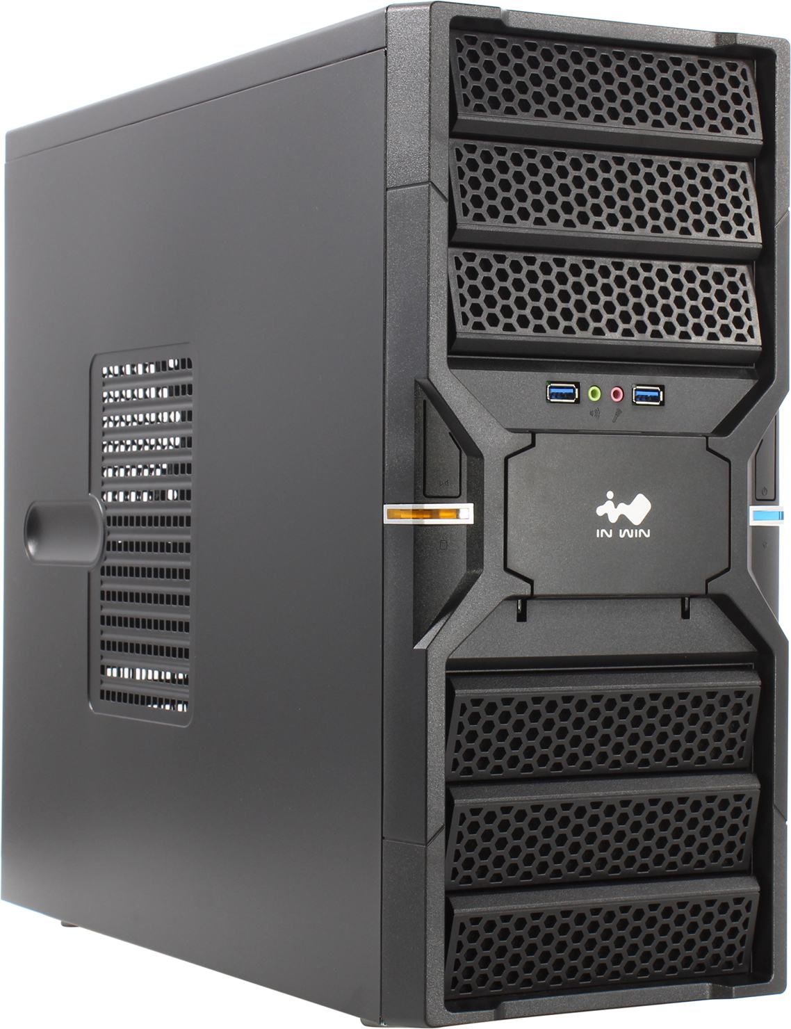 

Корпус компьютерный InWin 500 вт Black (EC036BL)