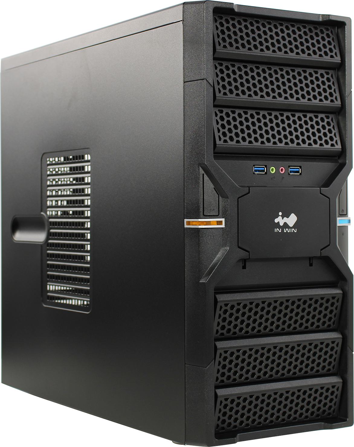 

Корпус компьютерный InWin 450 вт Black (EC036BL)
