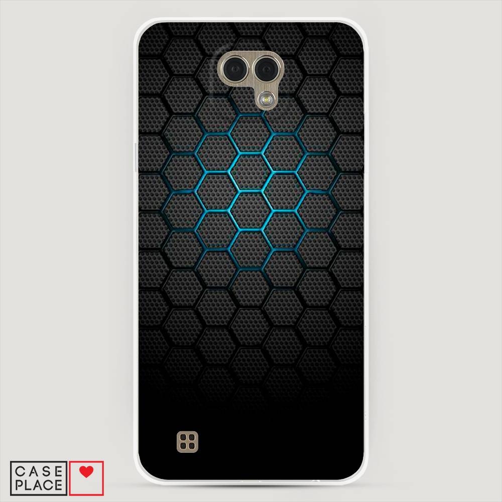 

Чехол Awog "Бирюзовые соты" для LG X Cam