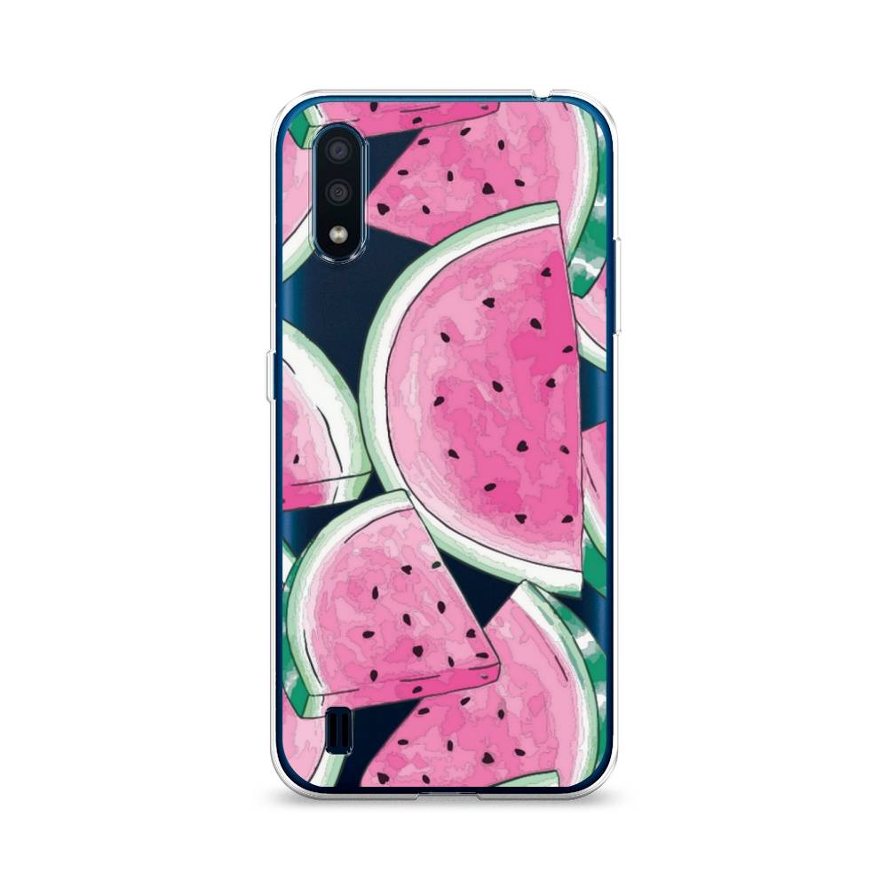 фото Чехол awog "акварельные арбузы" для samsung galaxy m01