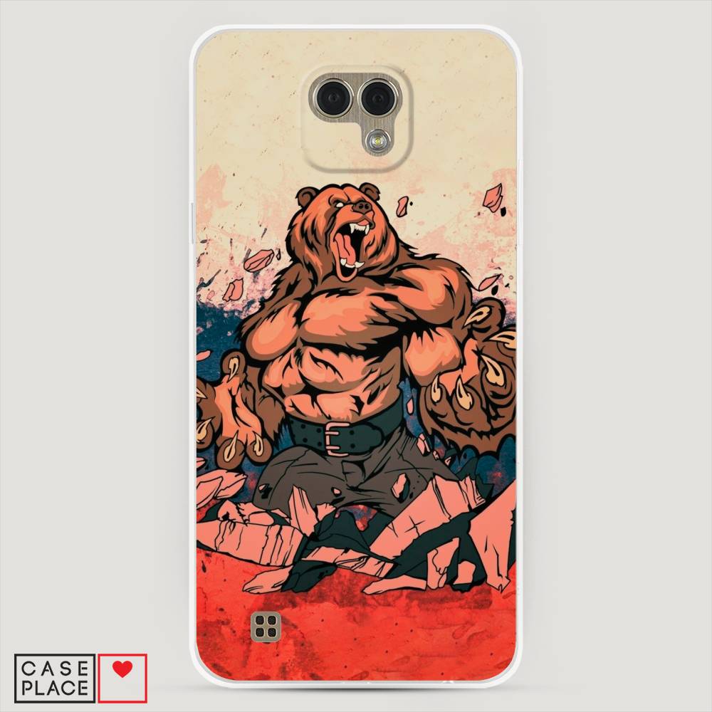 

Чехол Awog "Медведь с флагом РФ" для LG X Cam