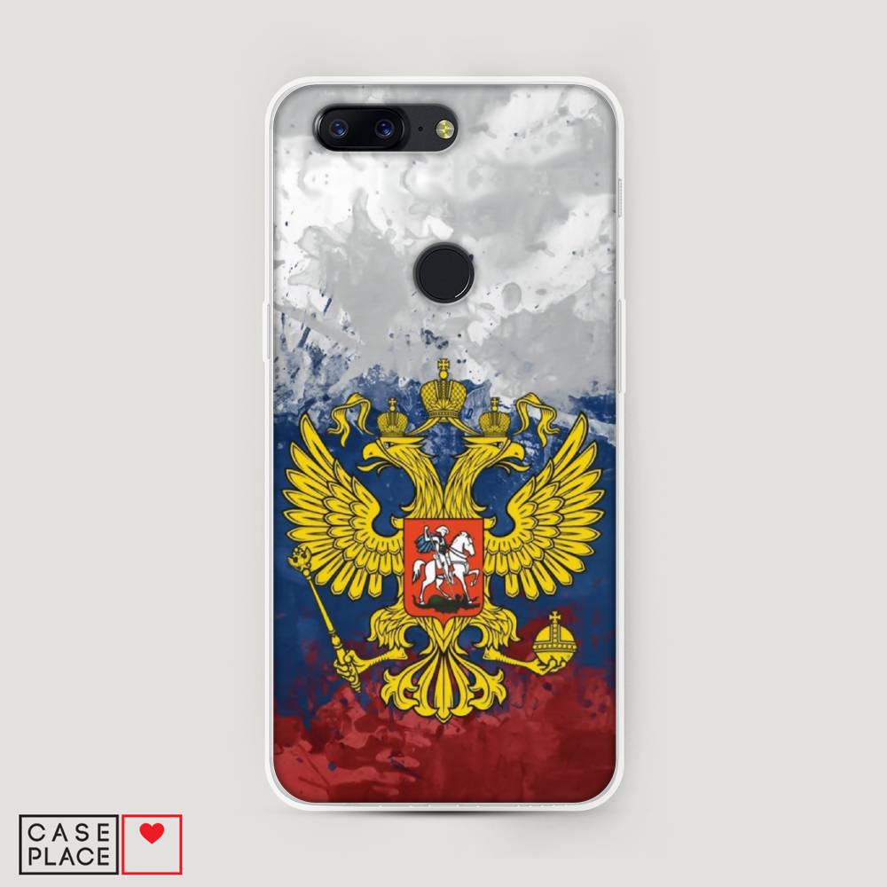 

Чехол Awog на OnePlus 5T / ВанПлас 5T "РФ", Белый;синий;красный, 150350-5