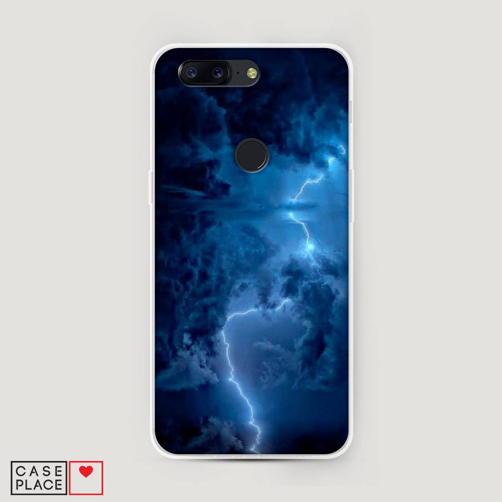 

Чехол Awog на OnePlus 5T / ВанПлас 5T "Молния", Синий, 150350-4