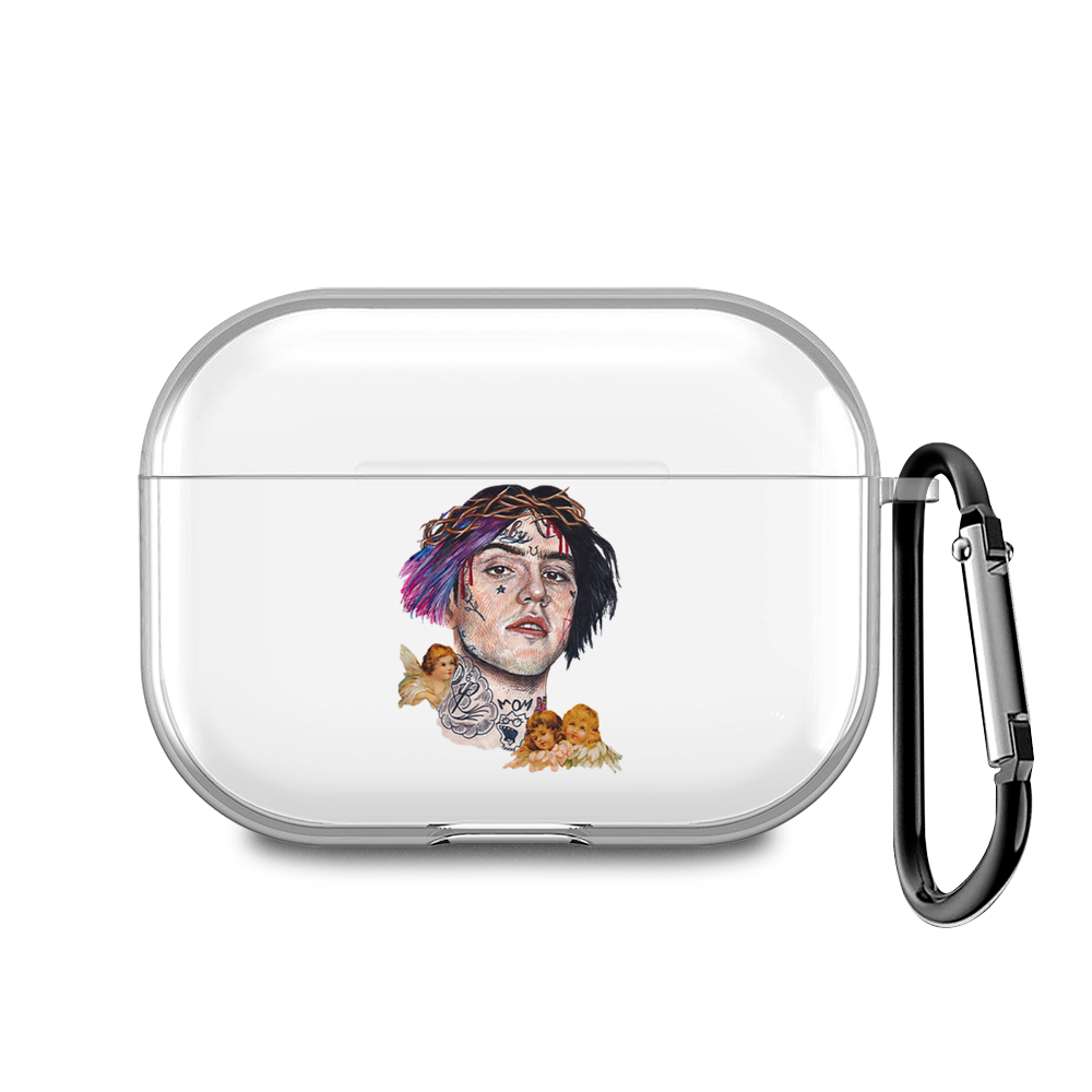 

Чехол для наушников AirPods Pro 2 "Lil Peep карандашный арт фиолетовый", AIPC-440-9E-1