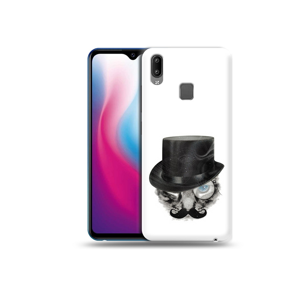 

Чехол MyPads Tocco для Vivo Y93 Lite интелегентный кот, Прозрачный, Tocco