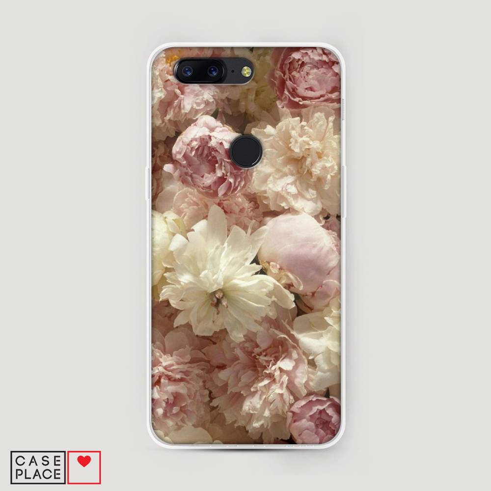 

Чехол Awog на OnePlus 5T / ВанПлас 5T "Пионы светлые", Бежевый;коричневый, 150350-8