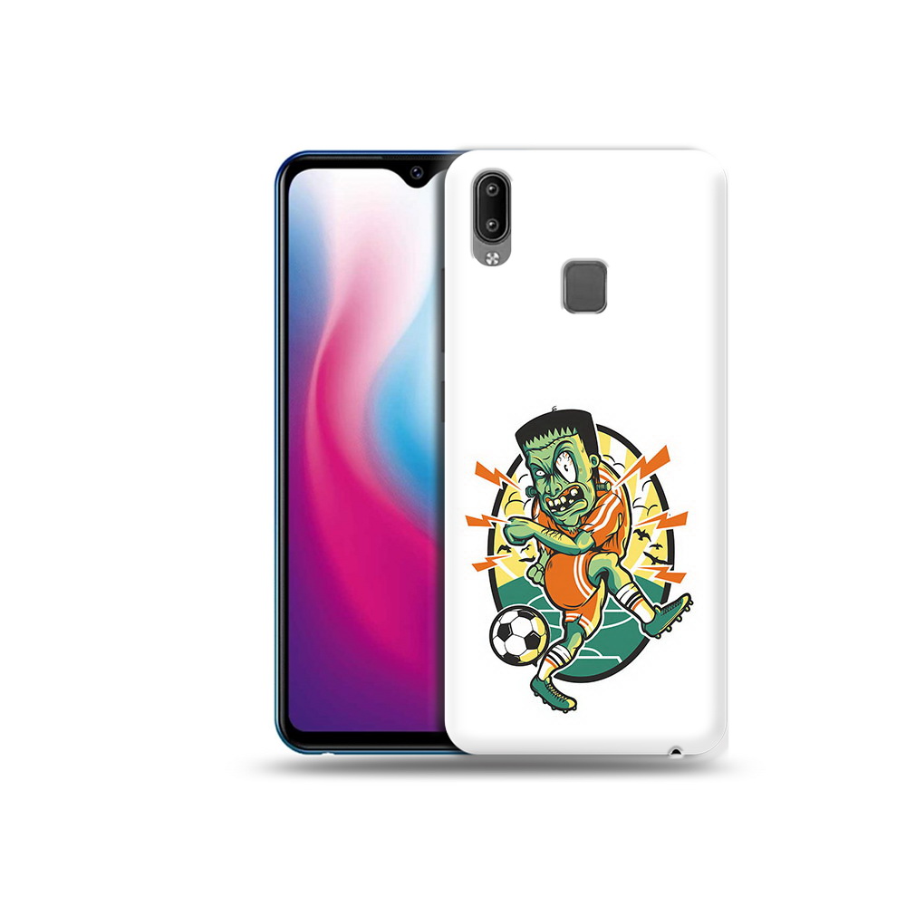 

Чехол MyPads Tocco для Vivo Y93 Lite зомби футболист, Прозрачный, Tocco