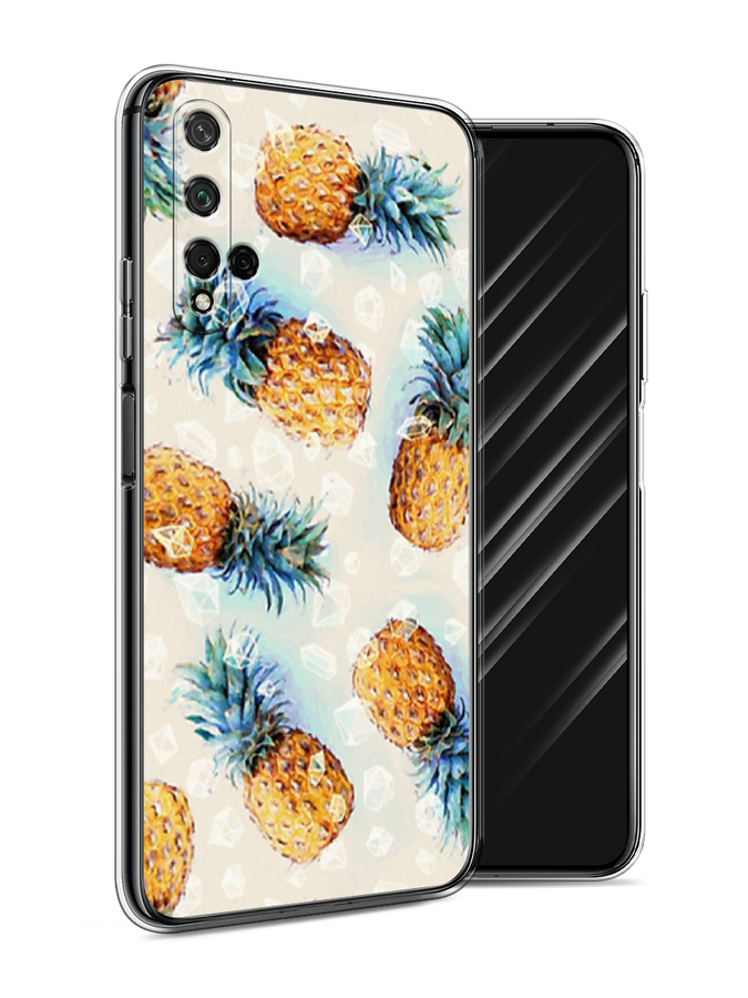 

Чехол Awog на Honor 20 "Ананасы", Бежевый, 69550-3