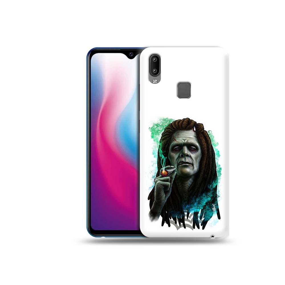 

Чехол MyPads Tocco для Vivo Y93 Lite зеленый мужчина с сигаретой, Прозрачный, Tocco