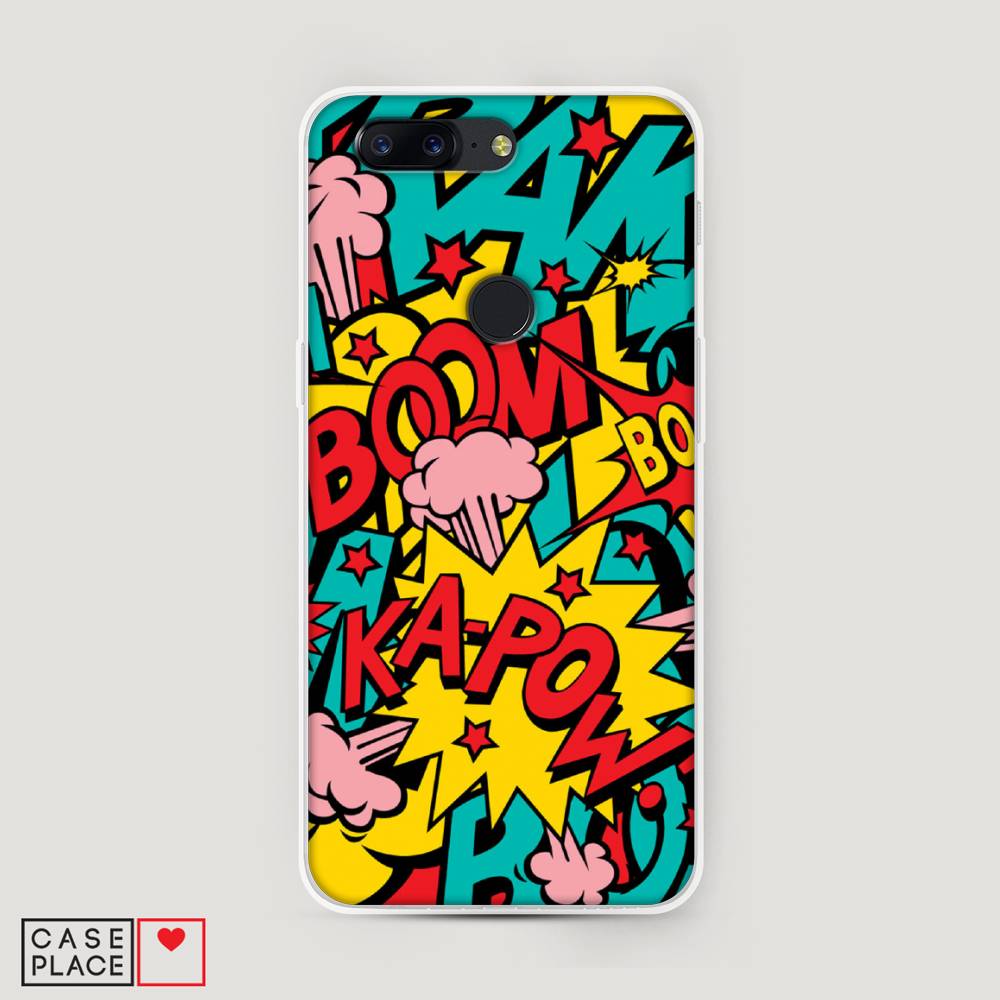 

Чехол Awog на OnePlus 5T / ВанПлас 5T "Постер pop art", Голубой;желтый;красный, 150350-9