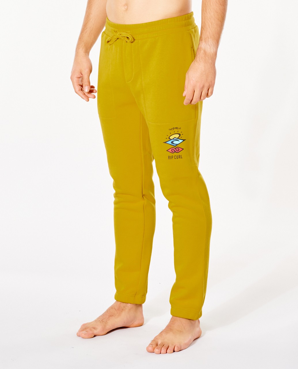 

Спортивные брюки мужские Rip Curl SEARCH ICON TRACKPANT желтые XL, SEARCH ICON TRACKPANT