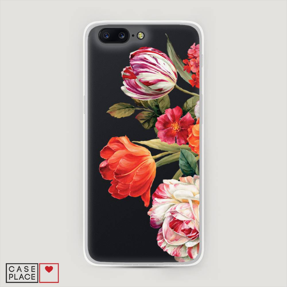 

Чехол Awog на OnePlus 5 / ВанПлас 5 "Весенний букет", Красный;розовый;зеленый, 150250-8