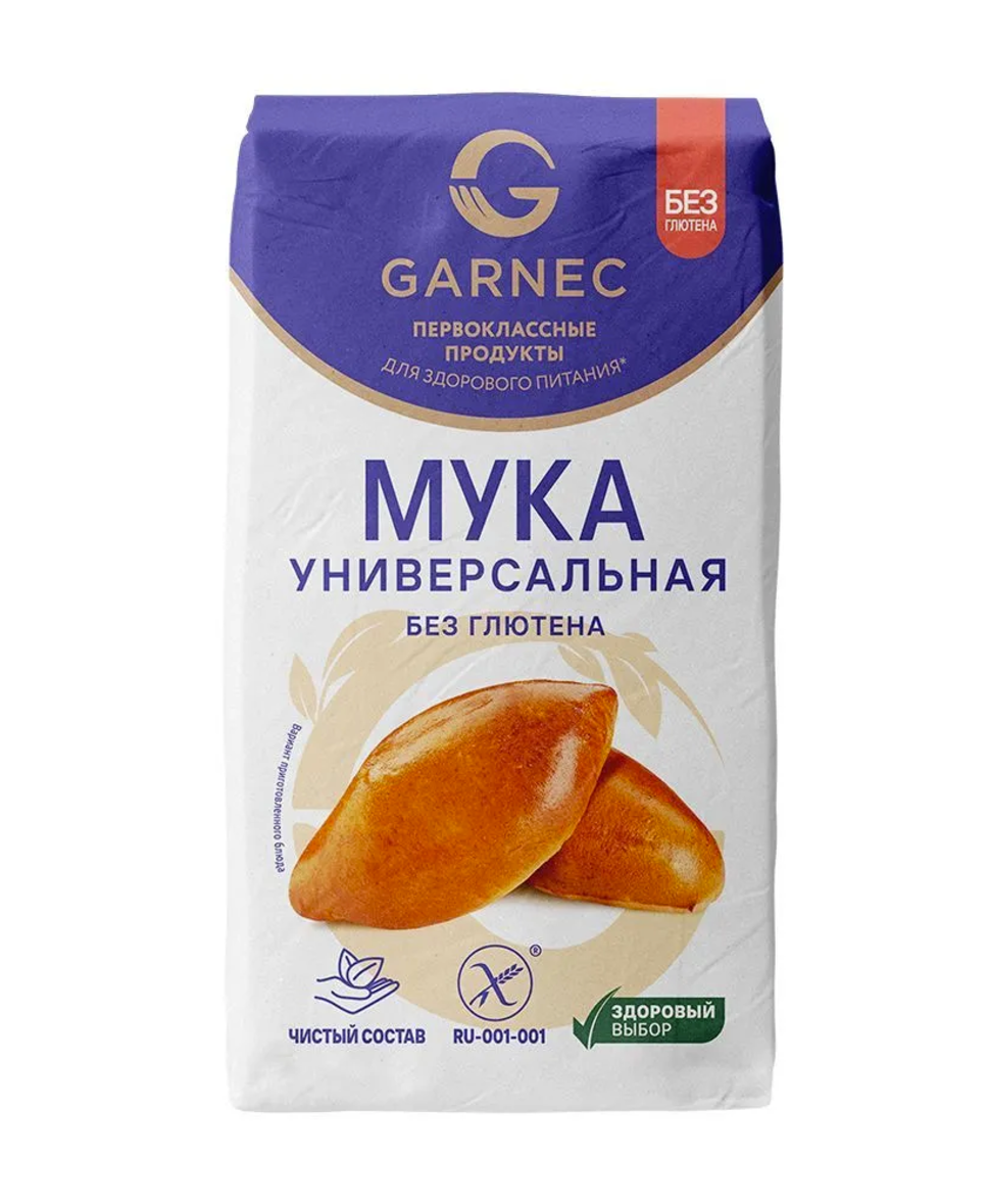 Мука универсальная Гарнец без глютена 600 г 380₽