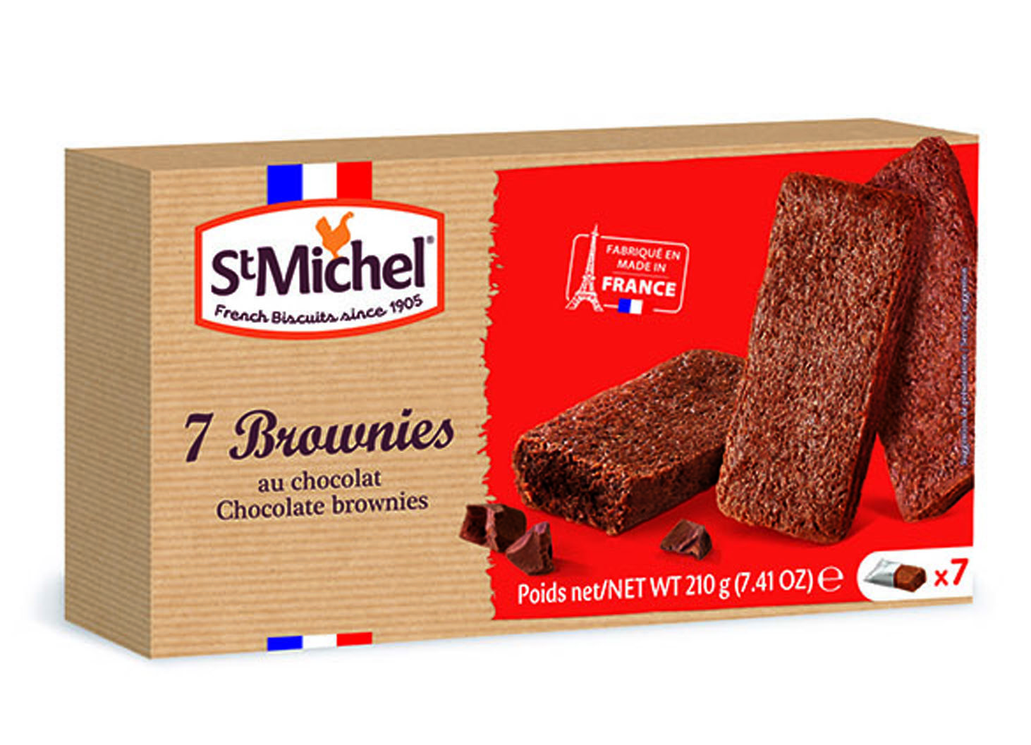 

Пирожное St. Michel шоколадное, с молочным шоколадом Брауни, 210 г
