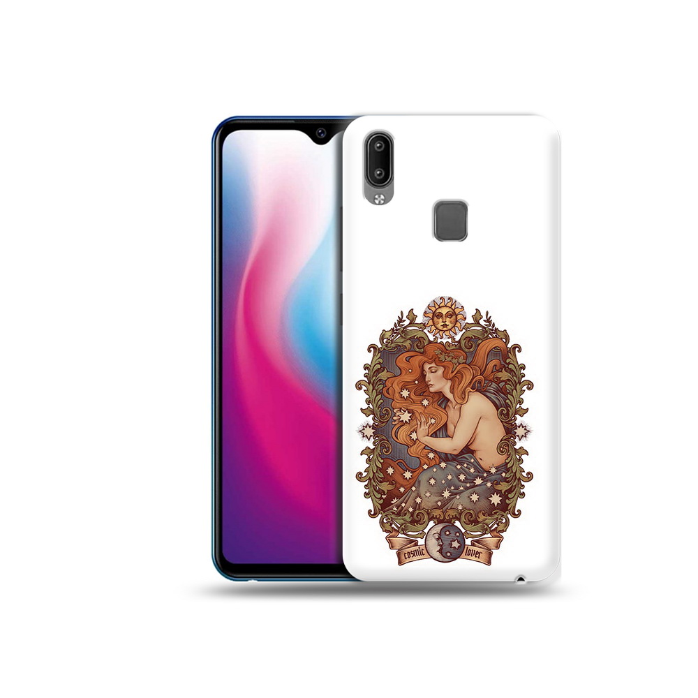 

Чехол MyPads Tocco для Vivo Y93 Lite звездная девушка абстракция, Прозрачный, Tocco