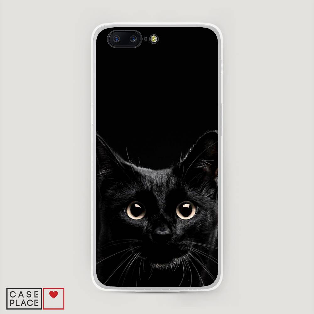 

Чехол Awog на OnePlus 5 / ВанПлас 5 "Добрый кот", Черный, 150250-1