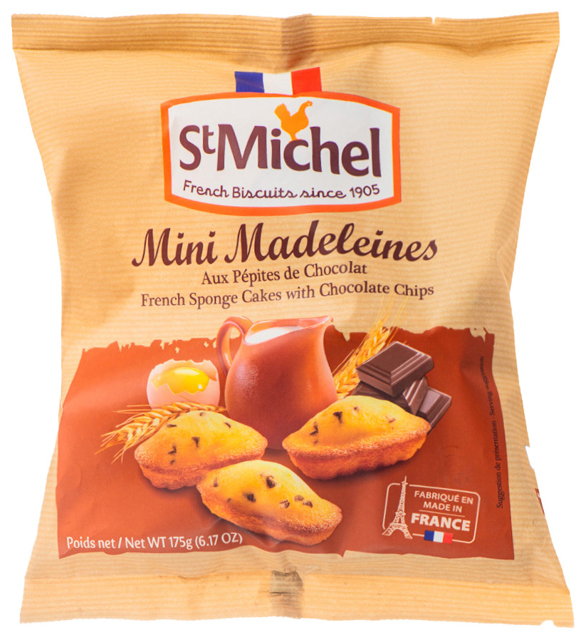 

Бисквит St Michel Мадлен Французский трад. с кусочками шоколада 175г Франция