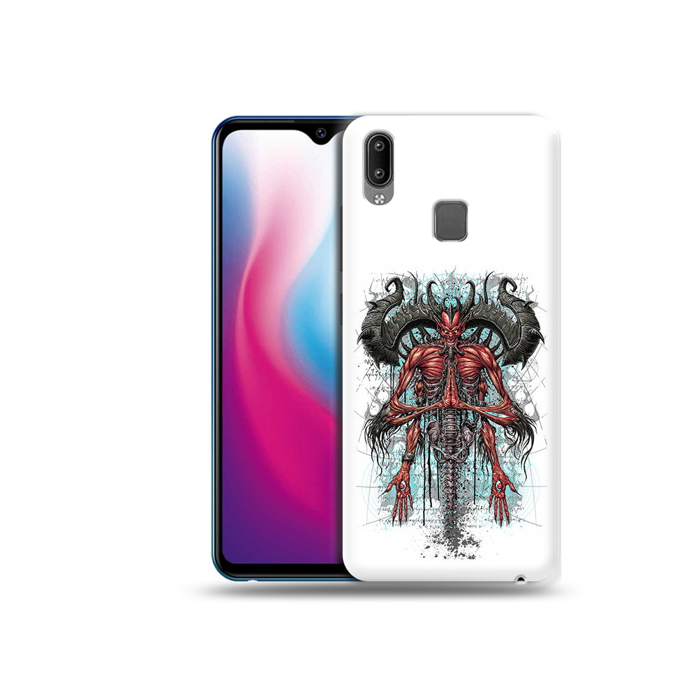 

Чехол MyPads Tocco для Vivo Y93 Lite дьявол, Прозрачный, Tocco