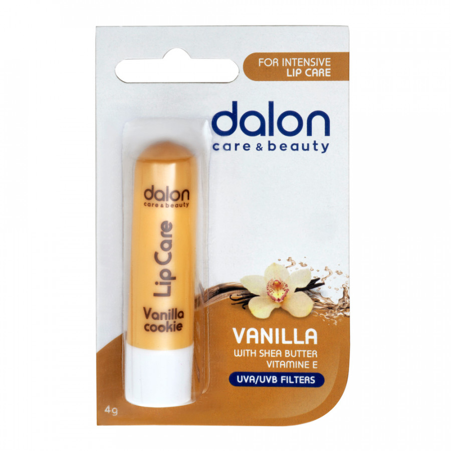 Бальзам для губ Dalon Protective Lipcare Stick увлажняющий, питательный, тон Vanilla, 4 г бальзам для губ lipcare stick 83 937 04 витамины 4 г