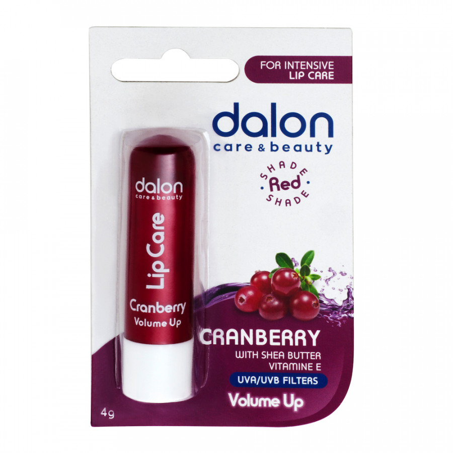 Бальзам для губ Dalon Protective Lipcare Stick увлажняющий, питательный, Cranberry, 4 г бальзам для губ lipcare stick 83 937 04 витамины 4 г