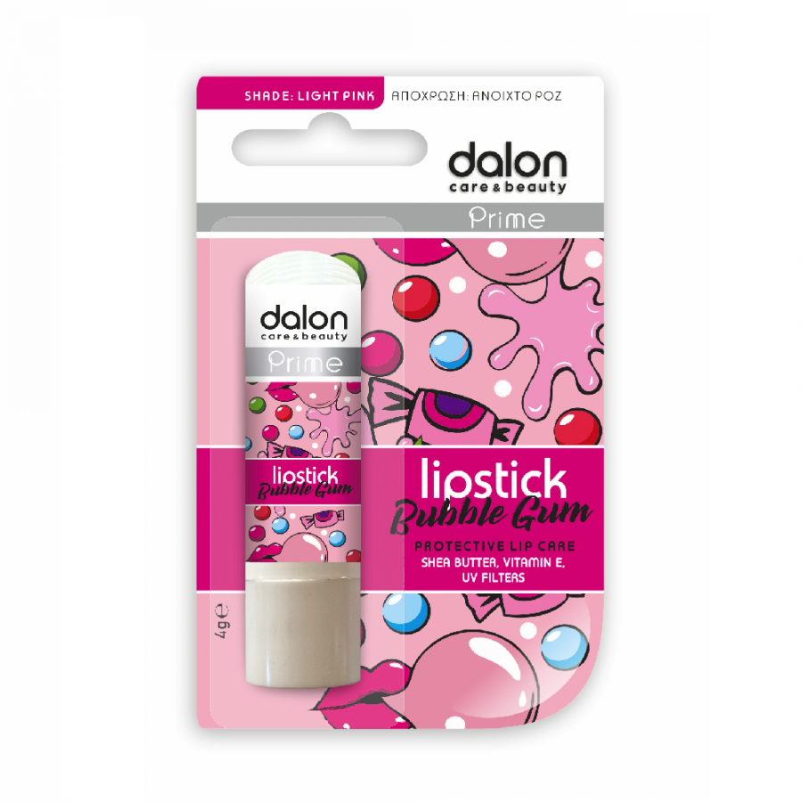 Бальзам для губ Dalon Protective Lipcare Stick Bubble Gum заживляющий, 4 г limoni бальзам мужской для губ бергамот lipcare stick 5 гр