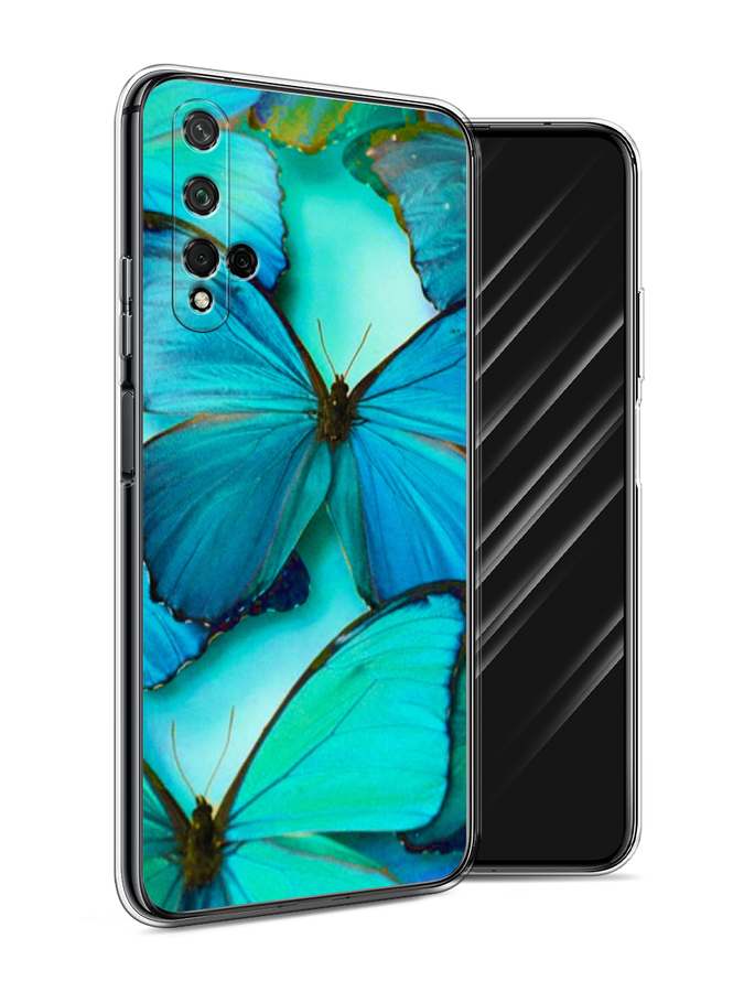 

Чехол Awog на Honor 20 "Неоновые бабочки", Синий;белый, 69550-4