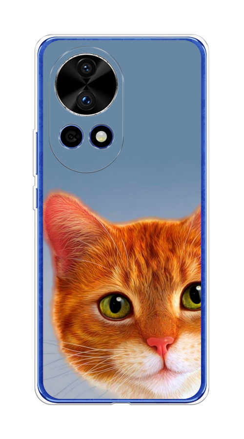 

Чехол на Huawei Nova 12 Pro "Любопытный котик", Коричневый, 6123150-1