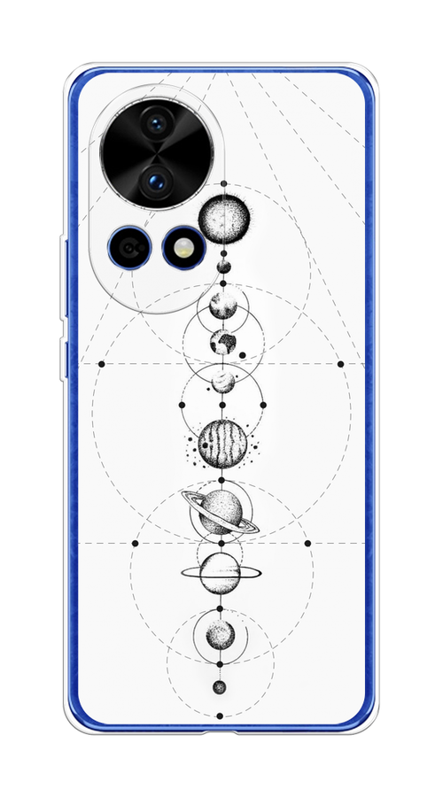 

Чехол на Huawei Nova 12 Pro "Парад планет", Серый, 6123150-1