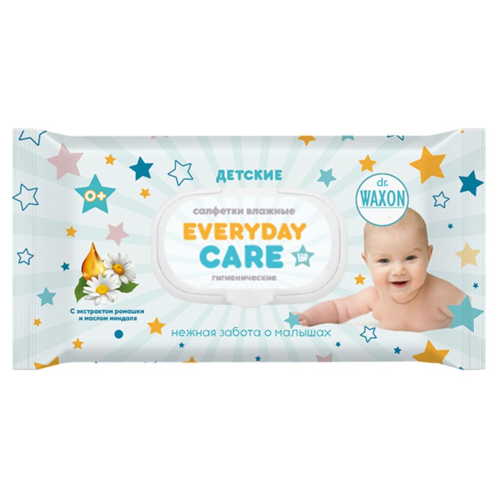 

Салфетки Doctor Kids dr.Waxon влажные гигиенические детские,120 шт., WWK120