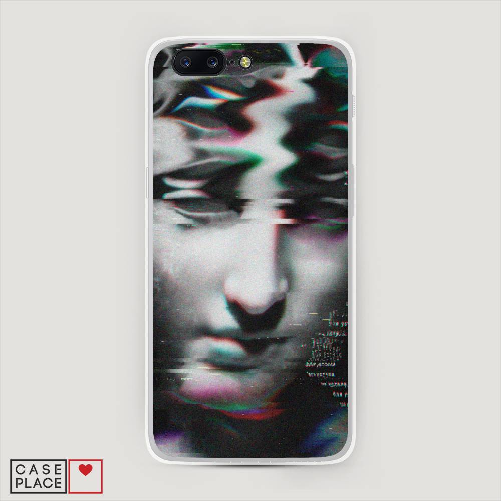 

Чехол Awog на OnePlus 5 / ВанПлас 5 "Glitch Art", Серый, 150250-9