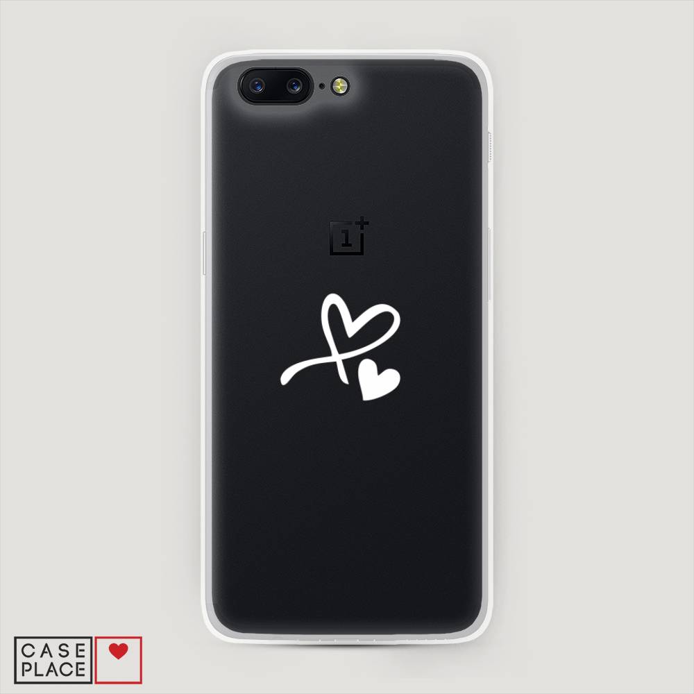 

Чехол Awog на OnePlus 5 / ВанПлас 5 "Сердечко минимализм", Белый, 150250-6