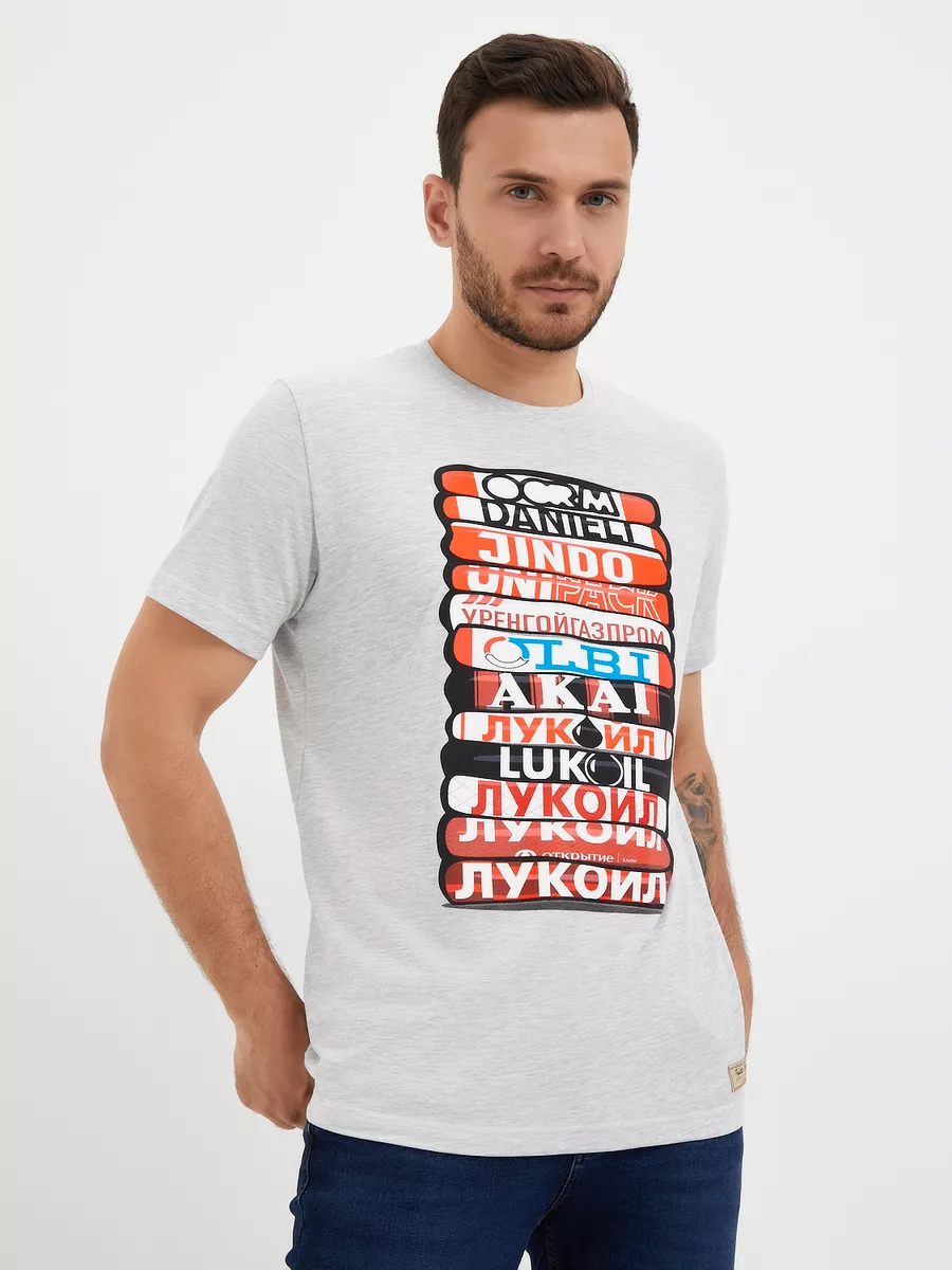 Футболка мужская Спартак Jerseys серая 53 RU