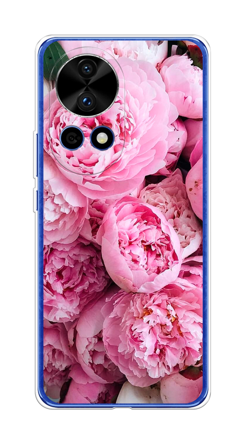 

Чехол на Huawei Nova 12 Pro "Розовые пионы", Бежевый;розовый, 6123150-1