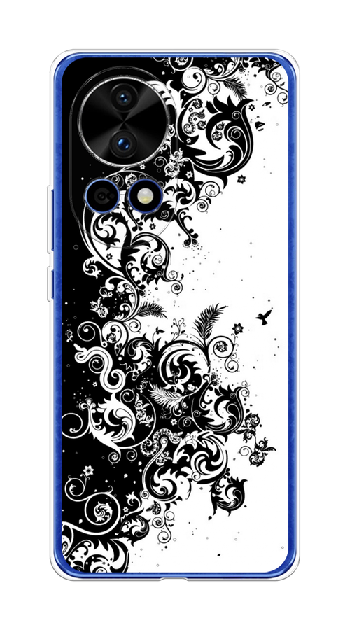 

Чехол на Huawei Nova 12 Pro "Черно белый узор", Белый;черный;серый, 6123150-1