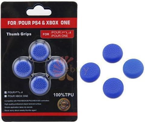 фото Накладки на стики геймпада thumb grips (защитные резинки на геймпад) blue (синие) nobrand