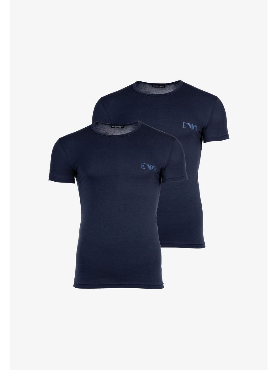 

Комплект футболок мужских Emporio Armani EA822O0DD синих L, Синий, EA822O0DD