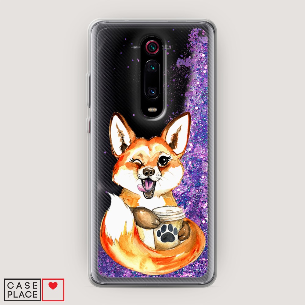 

Чехол Awog на Xiaomi Redmi K20/K20 Pro/Mi 9T/9T Pro "Подмигивающая лиса с кофе", Разноцветный, 35592-1