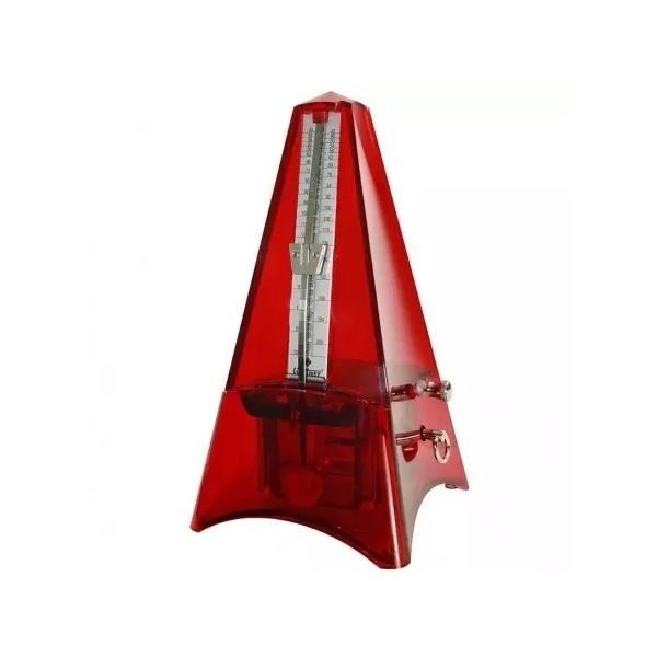 фото Wittner 846241tl tower line red transparent метроном механический, пластиковый корпус, без