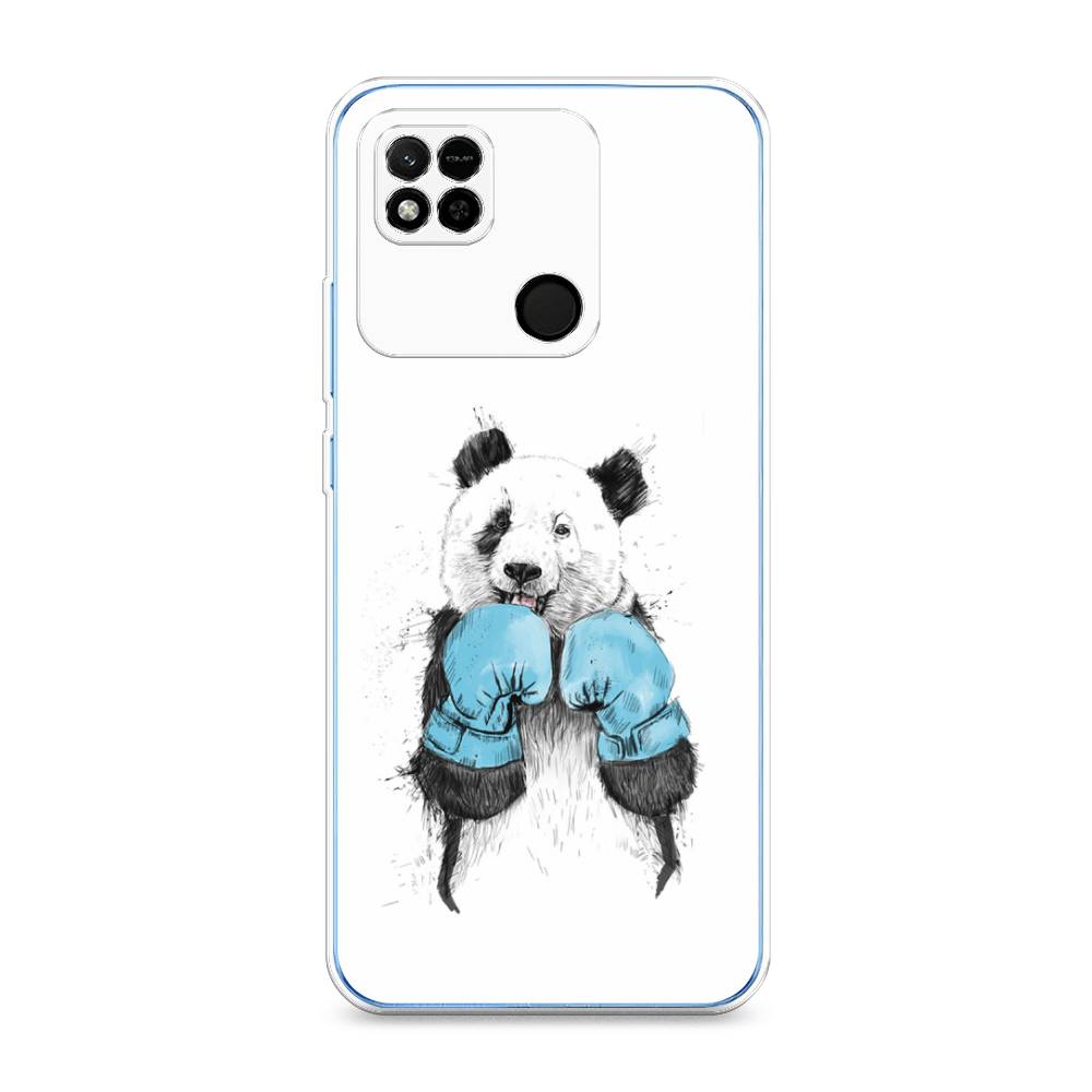 

Чехол на Xiaomi Redmi 10A "Панда боксер", Голубой;белый;серый, 313950-1