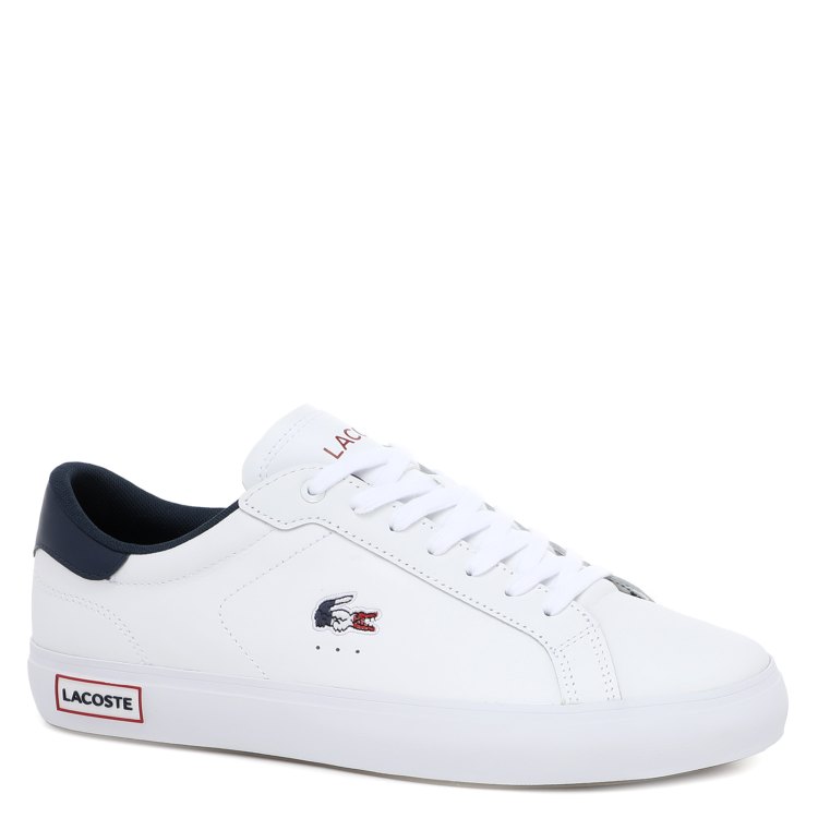 фото Кеды мужские lacoste sma0034 powercourt tri 1 белые 8.5 uk