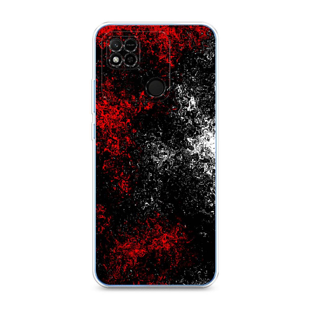 

Чехол на Xiaomi Redmi 10A "Монотипия", Красный;черный;белый, 313950-3