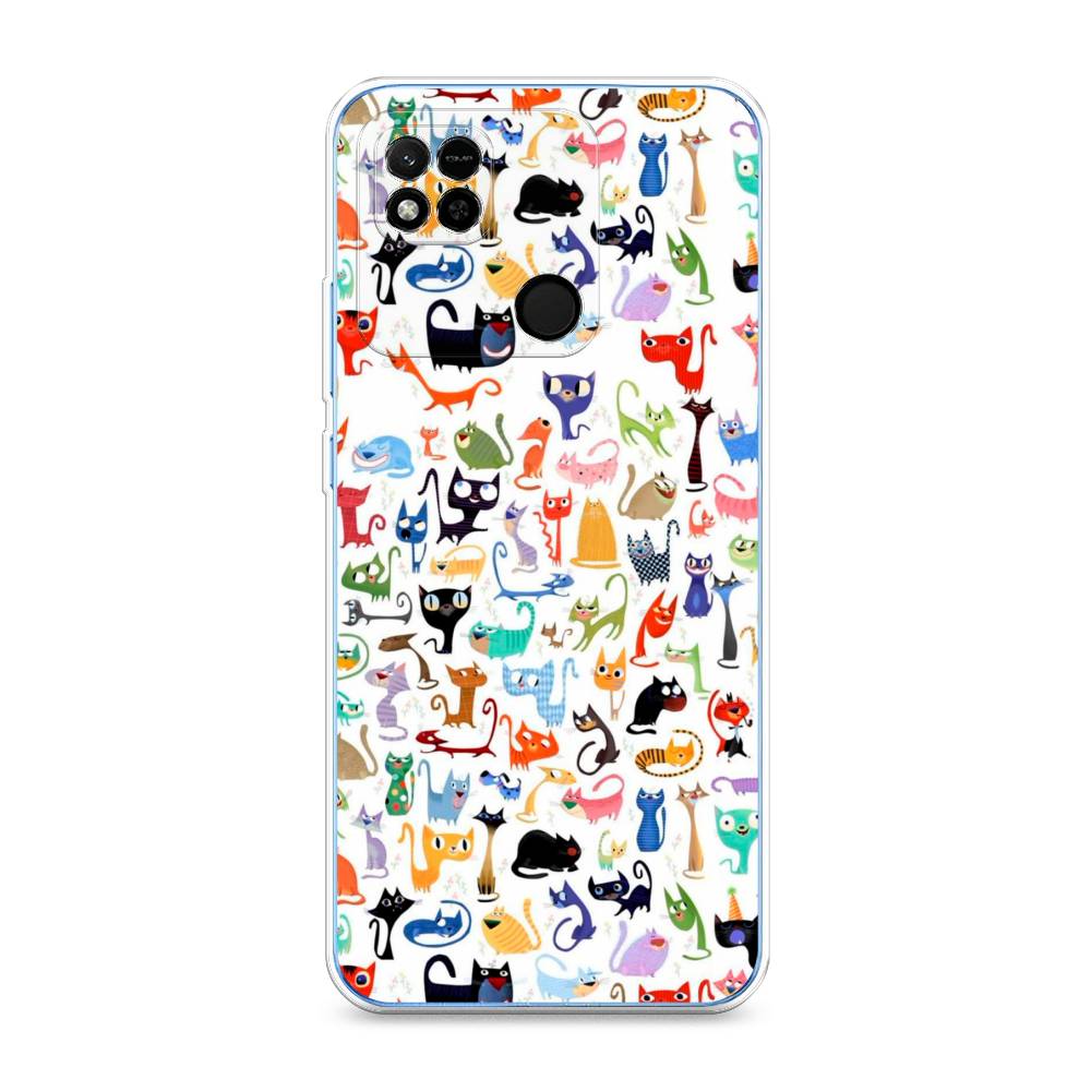 

Чехол на Xiaomi Redmi 10A "Цветные коты", Разноцветный, 313950-1