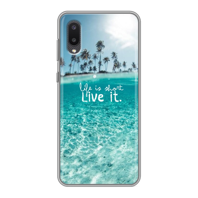 

Чехол для Samsung Galaxy A02 (SM-A022) с рисунком и защитой камеры, 77748