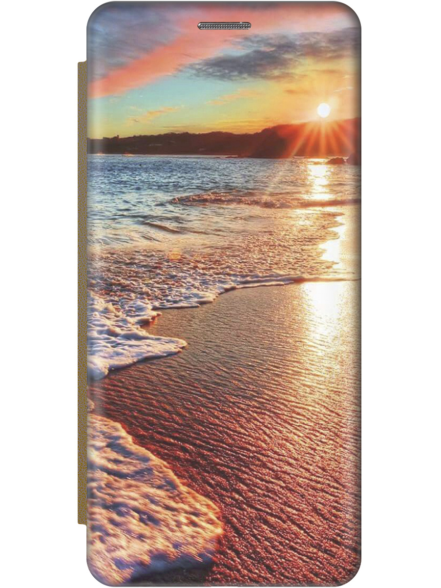 

Чехол-книжка на Samsung Galaxy S24+ с рисунком "Залитый светом пляж" золотой, Оранжевый;коричневый, 20011910