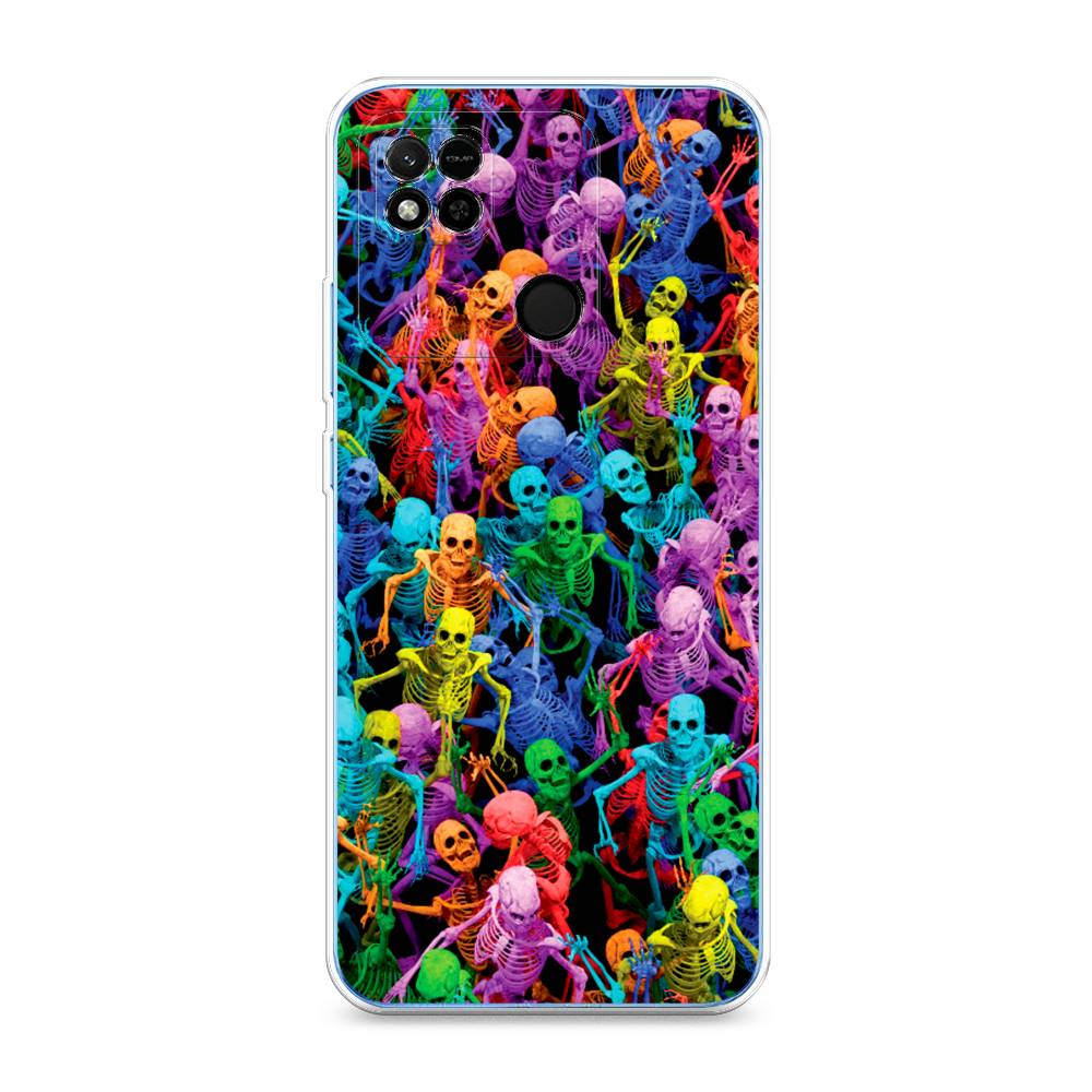 

Чехол на Xiaomi Redmi 10A "Вечеринка скелетов", Фиолетовый;желтый;оранжевый, 313950-6
